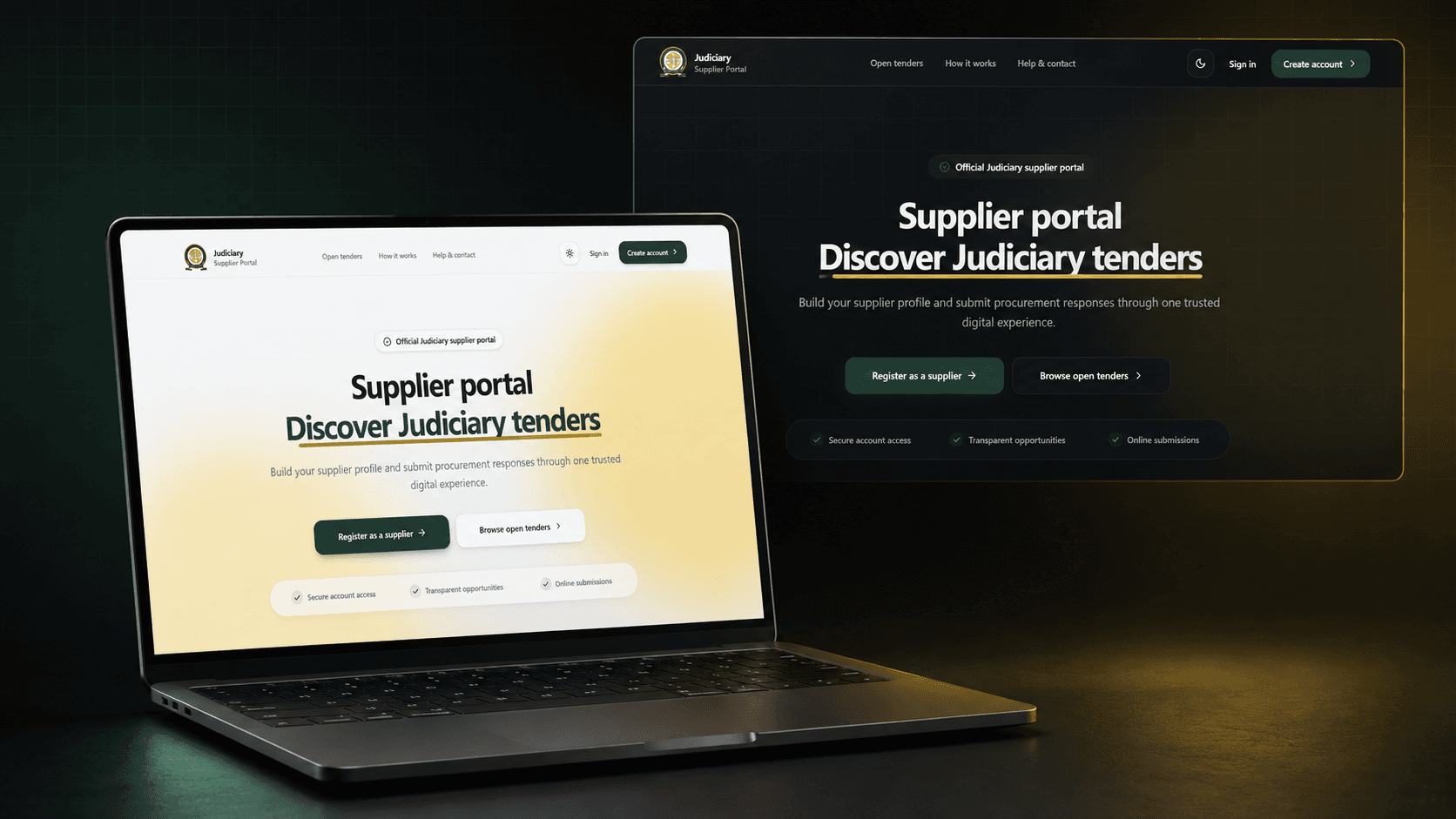 Preview of Judiciary of Kenya Supplier Portal