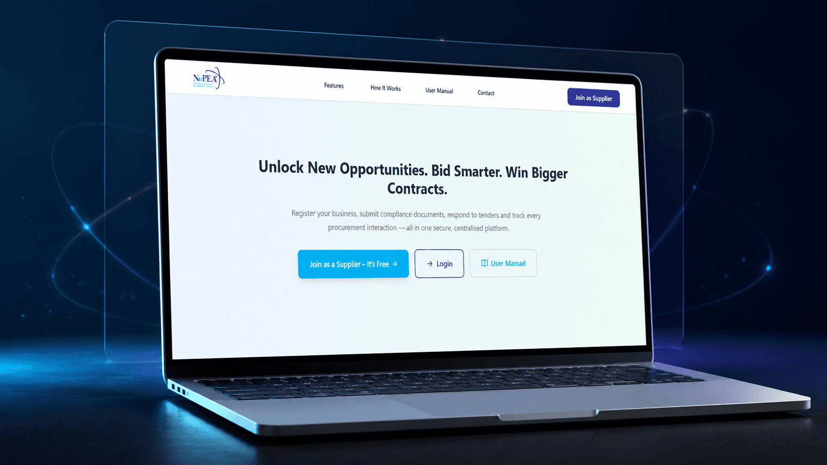Preview of NUPEA Supplier Portal
