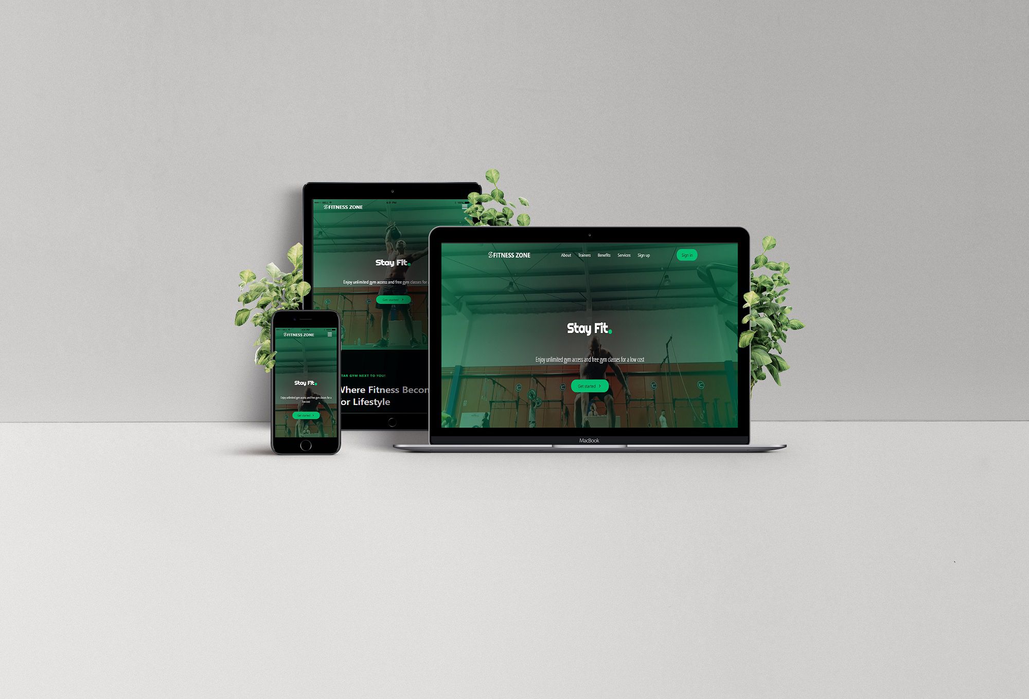Gym Website preview